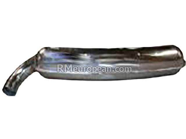 Porsche Muffler (Sport) Polished Stainless Steel (2 In / 1 Out with 84 mm Tail Pipe)  JP GROUP DANSK 101010166