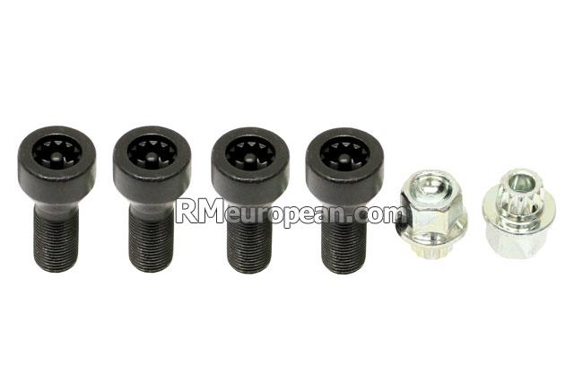 Mini Cooper Hatchback F56 1.5L L3 Wheel Lock Set - Black, Internal Spline Drive Type