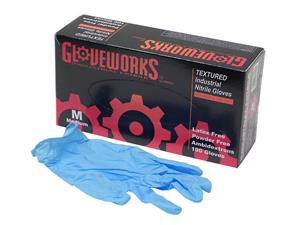 Blue Nitrile Gloves - Medium  559870040-MFG745