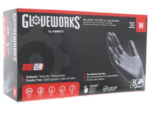 Black Nitrile Gloves - Medium  559870055-MFG746